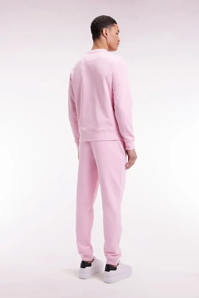 Jogging en molleton gratté rose coupe droite – Bild 4