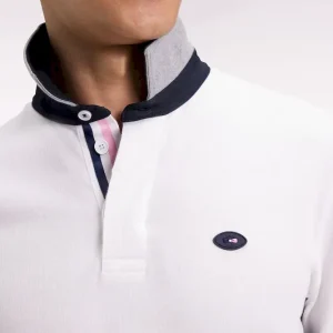 Maillot à manches longues XV de France blanc broderie coq coupe droite