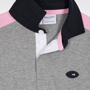 Alternative view of Maillot manches longues en jersey coton tricolore XV de France