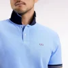 Polo à manches courtes ciel