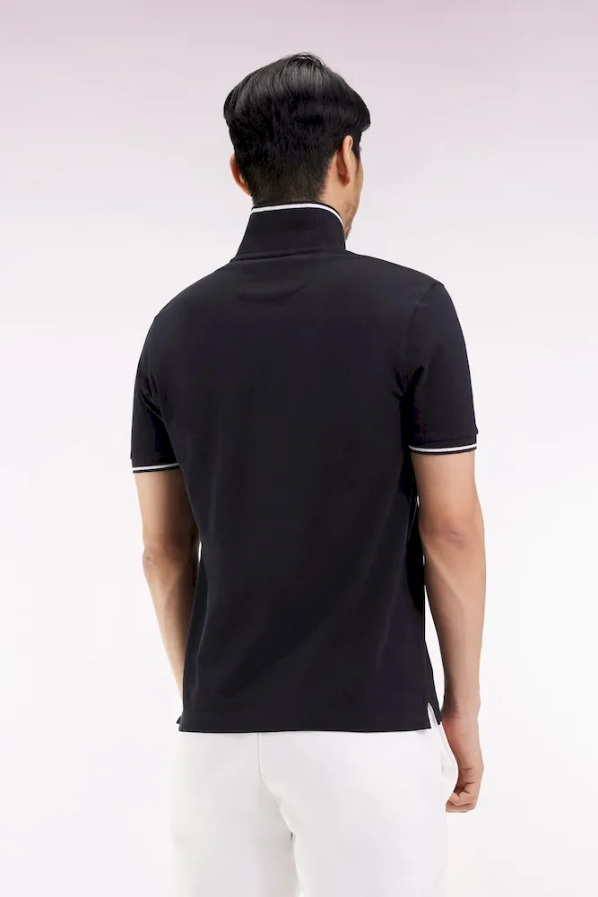 Polo à manches courtes noir – Bild 5