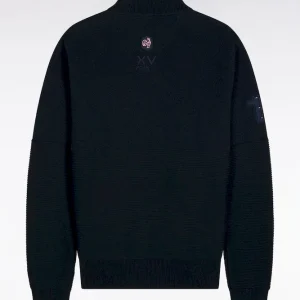 Alternative view of Pull col camionneur XV de France en coton marine