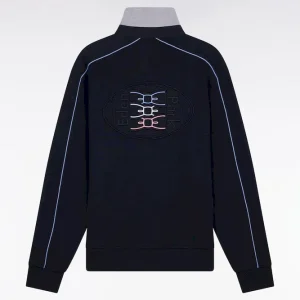 Alternative view of Sweatshirt à col maillot en molleton gratté marine