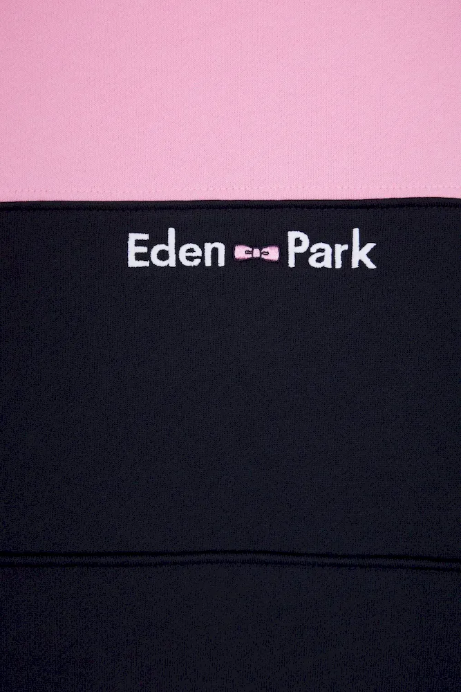 Sweatshirt à capuche bicolore rose coupe droite – Bild 6