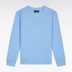 Sweatshirt en molleton coton ciel