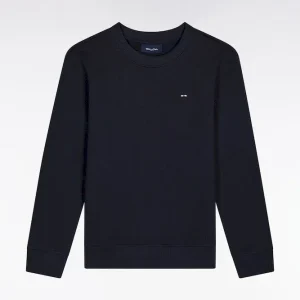 Sweatshirt en molleton coton marine