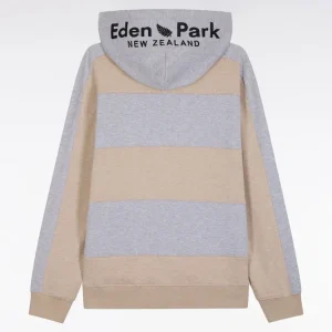 Alternative view of Sweatshirt en coton mélange beige et gris clair coupe Relaxed