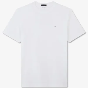 Alternative view of T-shirt manches courtes à col rond en coton Pima écru