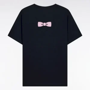 Alternative view of T-shirt à manches courtes broderie dos en coton Pima marine