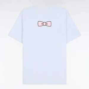 Alternative view of T-shirt à manches courtes broderie dos en coton Pima ciel