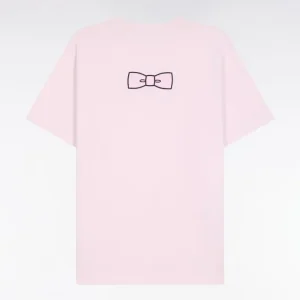 Alternative view of T-shirt à manches courtes broderie dos en coton Pima rose