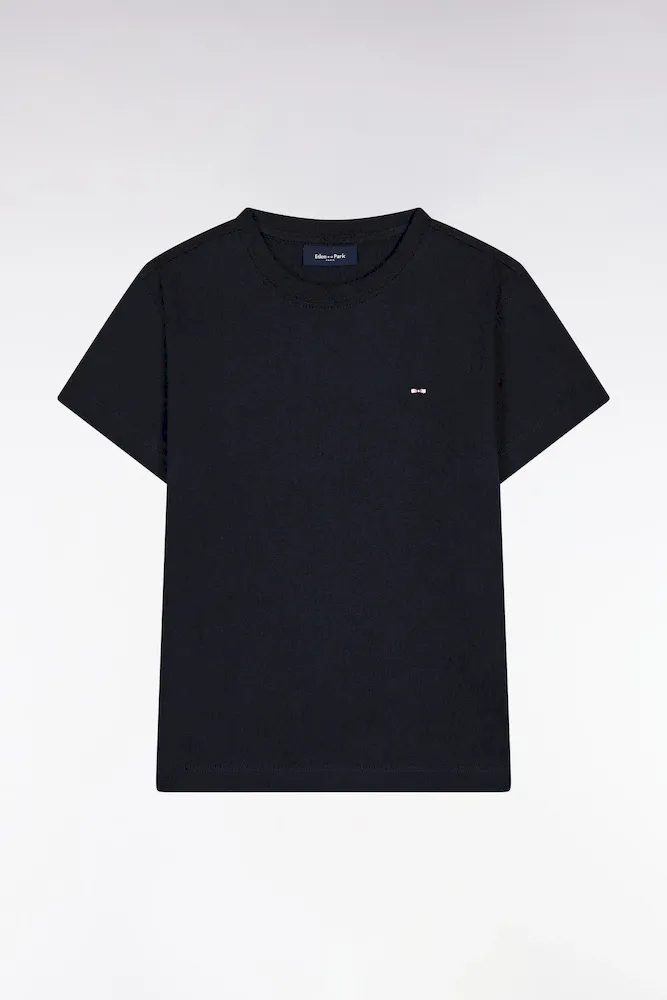 T-shirt manches courtes à col rond marine