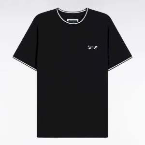 Alternative view of T-shirt à manches courtes en coton noir