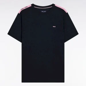 Alternative view of T-shirt à manches courtes en coton marine bande épaules