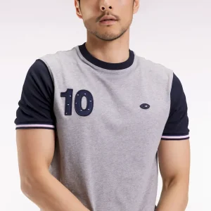 T-shirt à manches courtes en coton gris