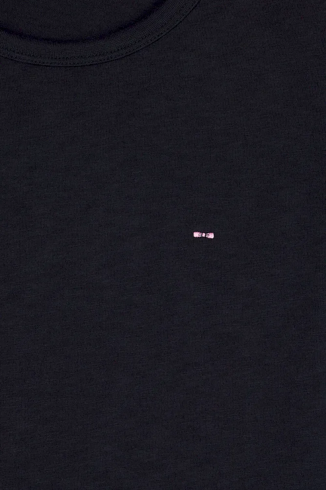 T-shirt à manches longues en coton slub marine – Bild 6