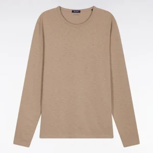 Alternative view of T-shirt à manches longues en coton slub beige