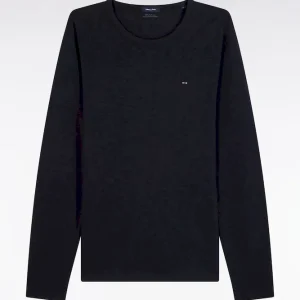 Alternative view of T-shirt à manches longues en coton slub marine