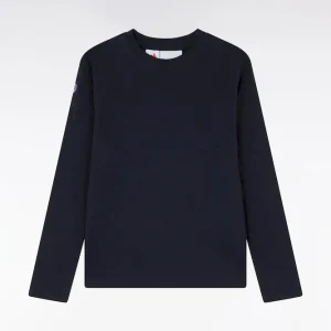 Alternative view of T-shirt à manches longues XV de France en coton marine coupe droite