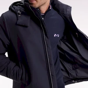 Blouson coupe vent marine à capuche