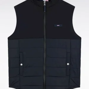 Alternative view of Doudoune sans manches bimatière marine