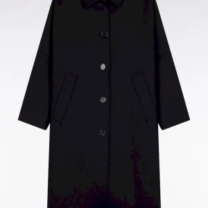 Alternative view of Manteau kimono en laine marine