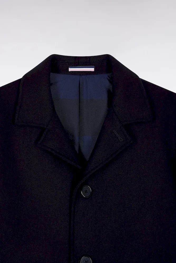 Manteau en laine mélangée marine – Bild 5