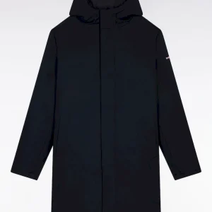 Alternative view of Parka longue 2-en-1 en nylon noir à capuche intégrée