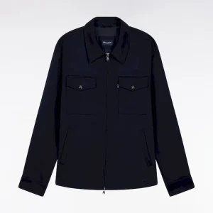 Alternative view of Surchemise en laine et coton