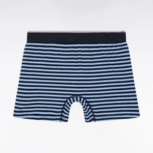 Alternative view of Boxer en jersey de coton rayé marine