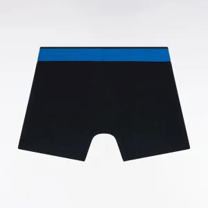 Alternative view of Boxer en jersey de coton colorblock bleu