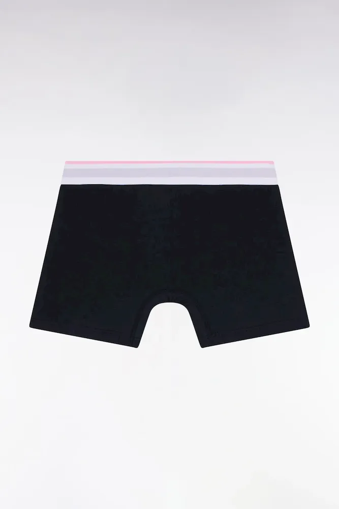 Boxer en jersey de coton colorblock blanc – Bild 2