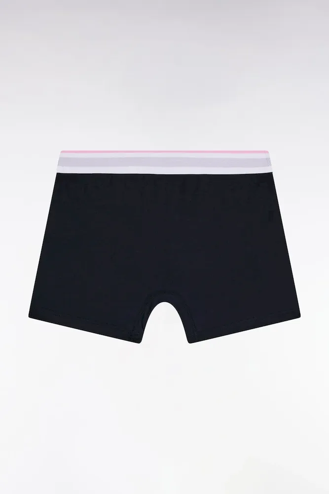 Boxer En Jersey De Coton Colorblock Ciel