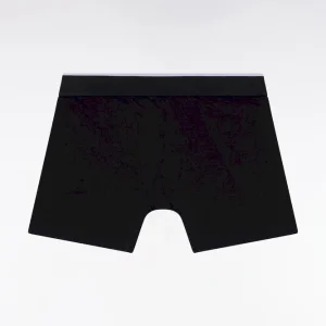 Alternative view of Boxer en jersey de coton colorblock noir et gris
