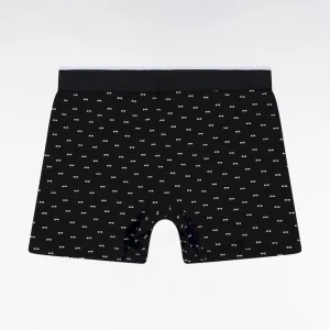 Alternative view of Boxer en jersey de coton micro-motifs nœuds papillon noir