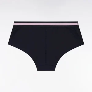 Alternative view of Culotte shorty en jersey stretch marine à logo