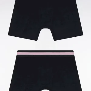 Alternative view of Lot de deux boxers en jersey de coton stretch marine