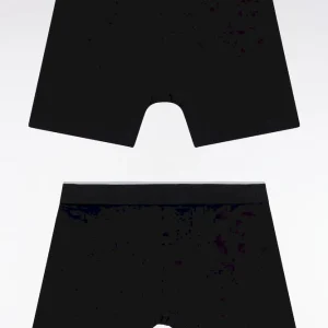 Lot de deux boxers en jersey de coton stretch colorblock gris foncé