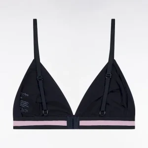 Alternative view of Soutien-gorge en jersey stretch marine à logo