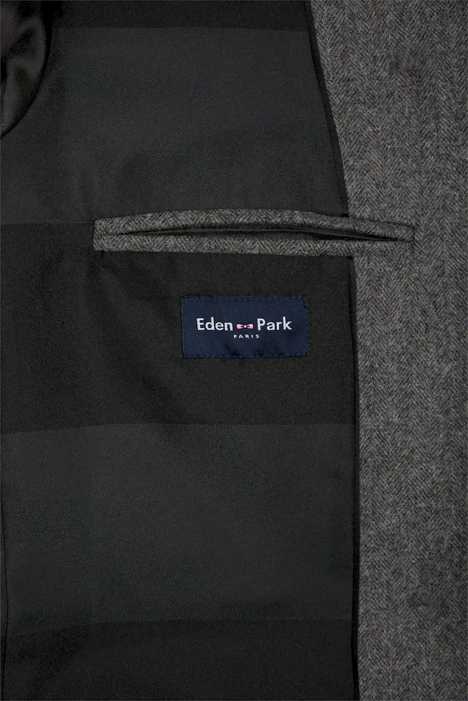 Veste blazer en flanelle de laine grise coupe oversized – Bild 6