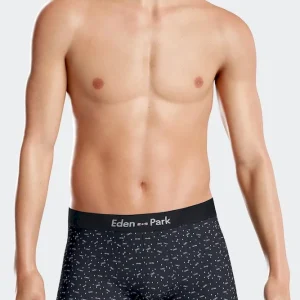 Alternative view of Boxer en coton stretch bleu marine micro-motifs nœuds papillon