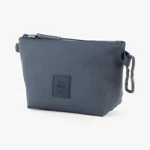 Trousse en gomme ovale bleu foncé