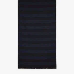 Fouta rayé bleu marine