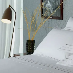 Housse de couette blanc et argenté - Avec toi et les bleus