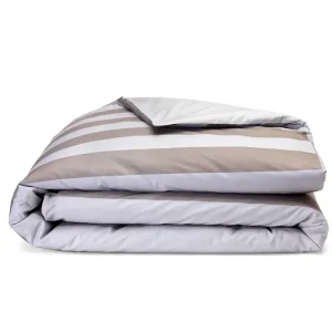 Alternative view of Housse de couette à rayures grise - A la recherche du ballon perdu