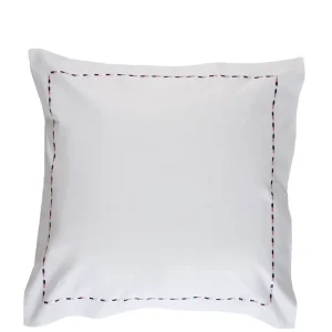 Alternative view of 2 taies d'oreiller carrés blanc, marine et rose - Décrochons la lune