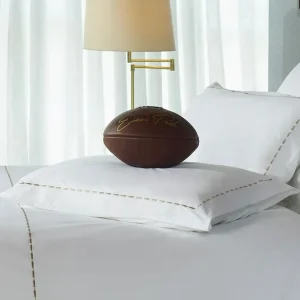 2 taies d'oreiller rectangulaires blanc et beige - Décrochons la lune