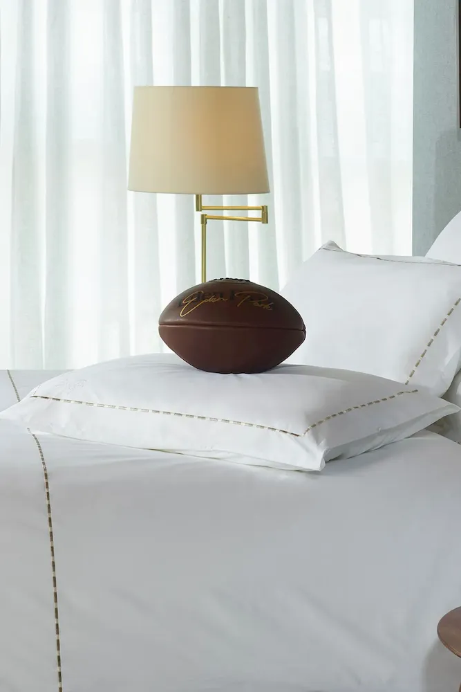 2 taies d'oreiller rectangulaires blanc et beige - Décrochons la lune