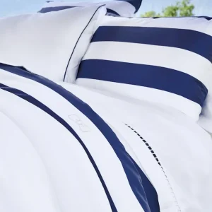 2 taies d'oreiller rectangulaires à rayures marine - A la recherche du Ballon perdu