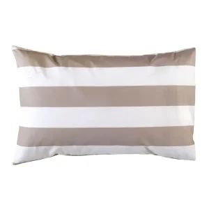 Alternative view of 2 taies d'oreiller rectangulaires à rayures beige - A la recherche du Ballon perdu